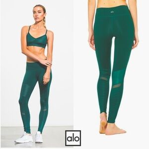Alo Yoga | Moto leggings, Forrest Green - Size XS